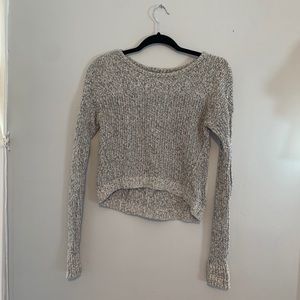 American Eagle Cropped gray sweater
